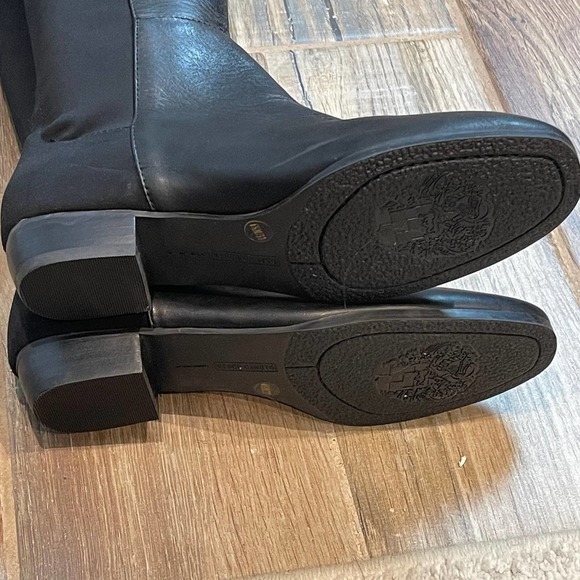 Vince Camuto Karita Tall Riding Boots Block Heel Black Women's Size 6.5M - Picture 9 of 11